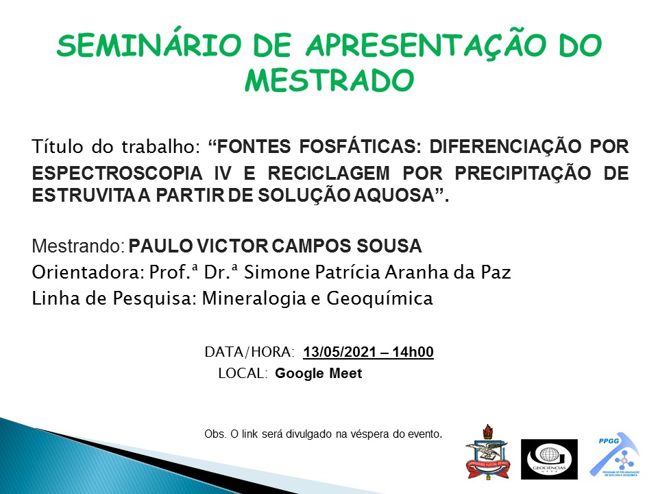 Apresentação do seminário